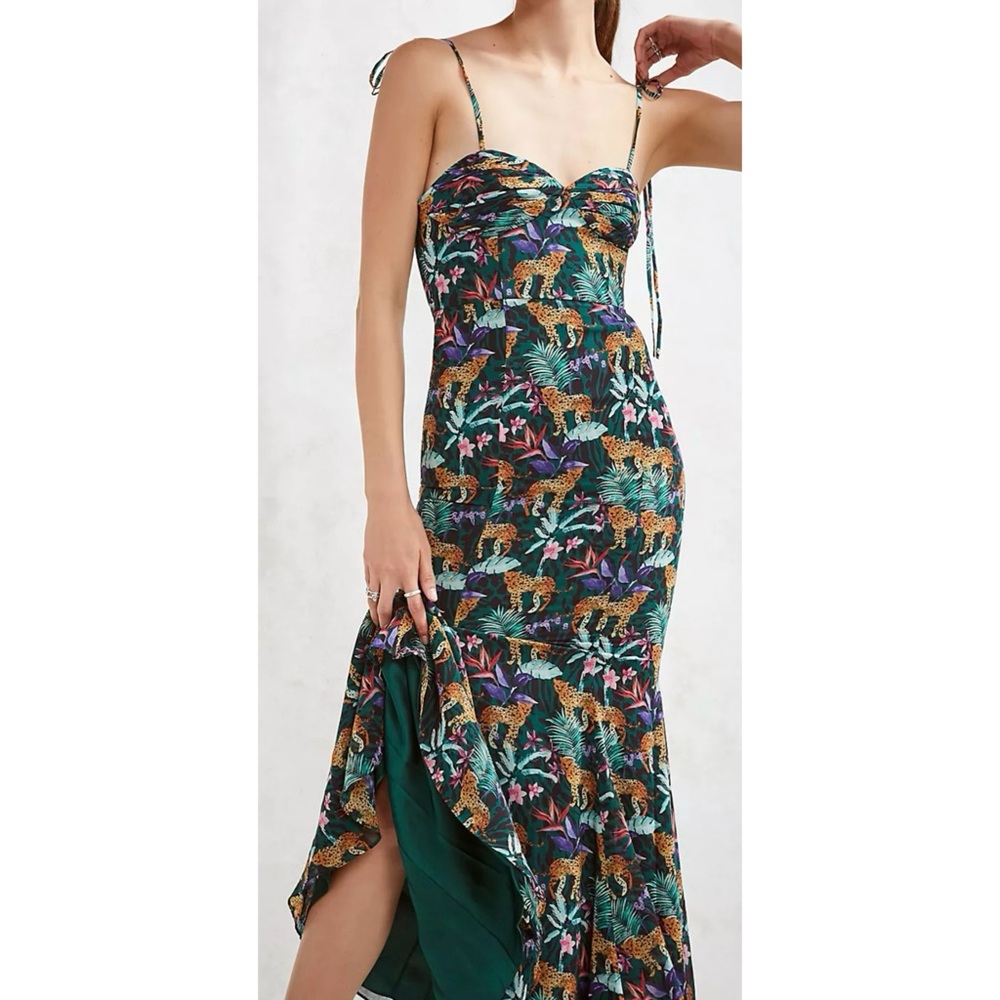 Fame and Partners - Elham Tropical Print Maxi Dress